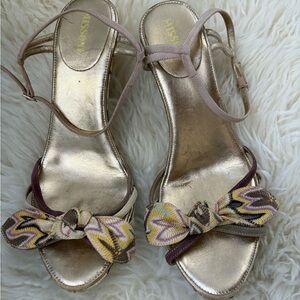 Vintage Missoni Zig Zag Knit Sandal Heels